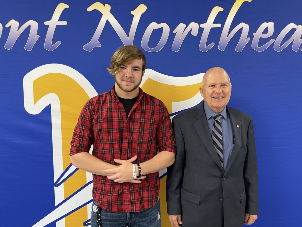 High School Student Recognized as Student of the Month