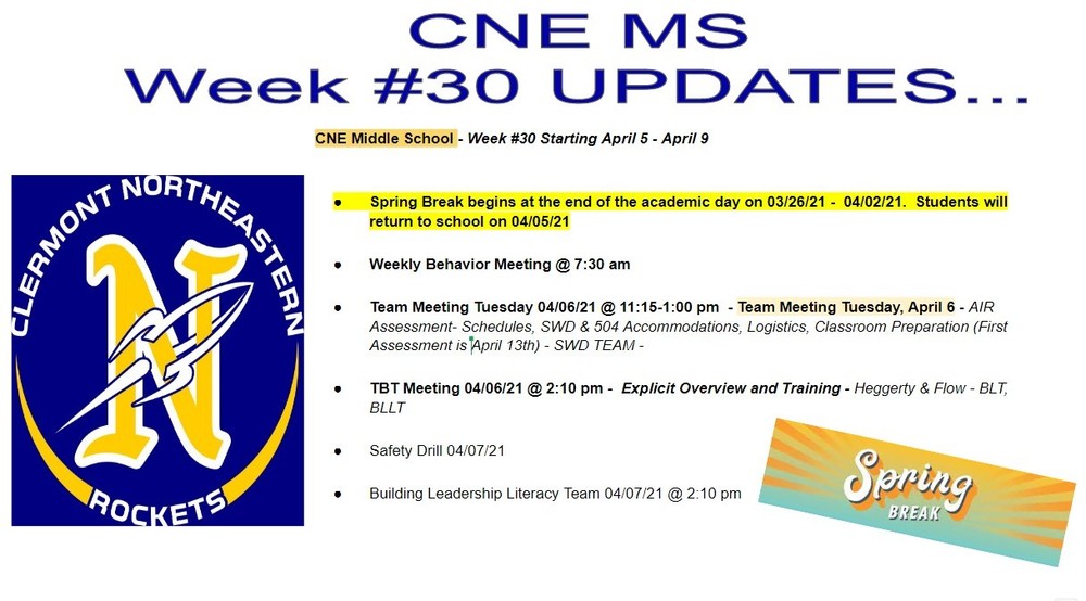 Week #30 CNE MS Communication