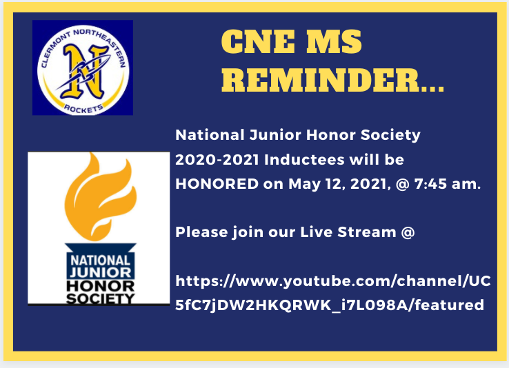 National Junior Honors Society CNE MS