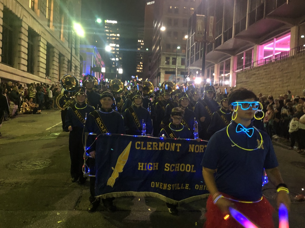 Blink parade an eyeopening experience for Marching Rockets CNE High