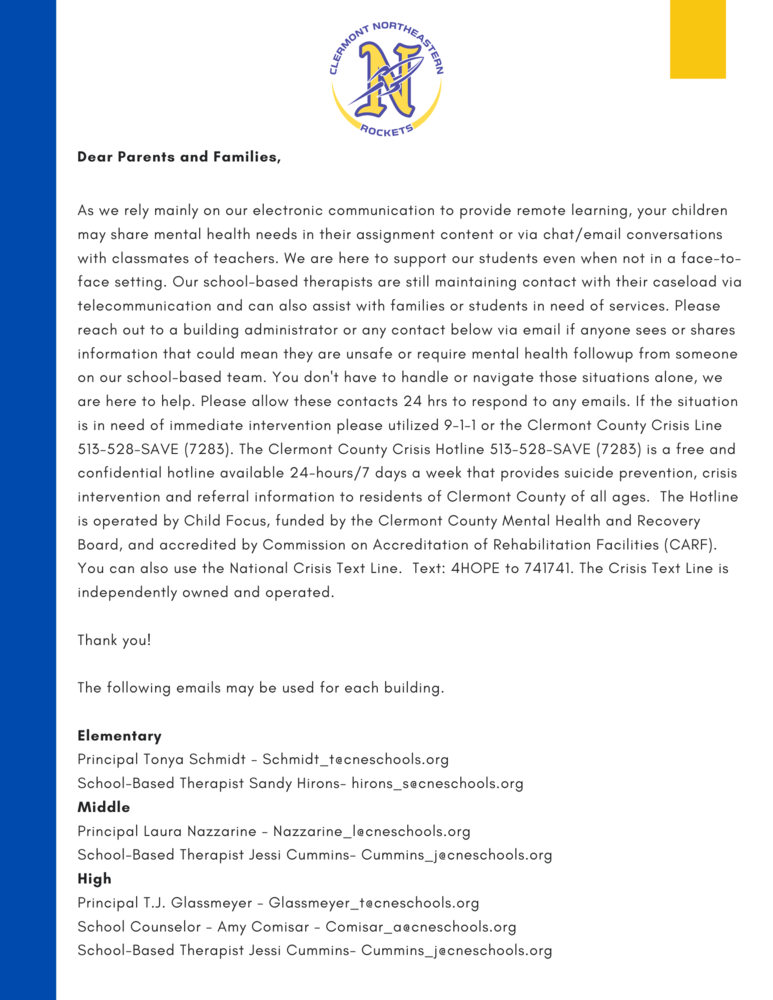 Mental Health During Remote Learning