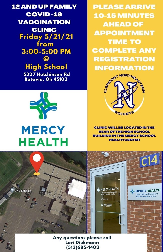 COVID-19 Vaccination Opportunity for all families ages 12 and Up! This Friday!
