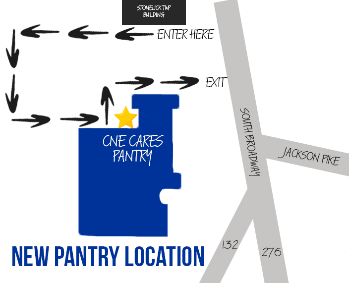 CNE Cares will be hosting a PopUp Pantry tomorrow - Saturday Feb 6th 11:30am-12:30pm. Registration is REQUIRED for this pop-up. This pop-up will have produce, meat & dairy items only. Please follow signs & arrows for pickup. CNE Preschool (old primary building) 463 South Broadway Street Batavia, OH, 45103 Registration link www.cnecares.org/events