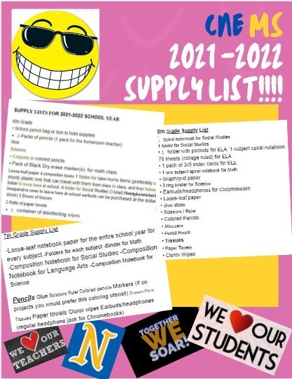 CNE MS Supply List