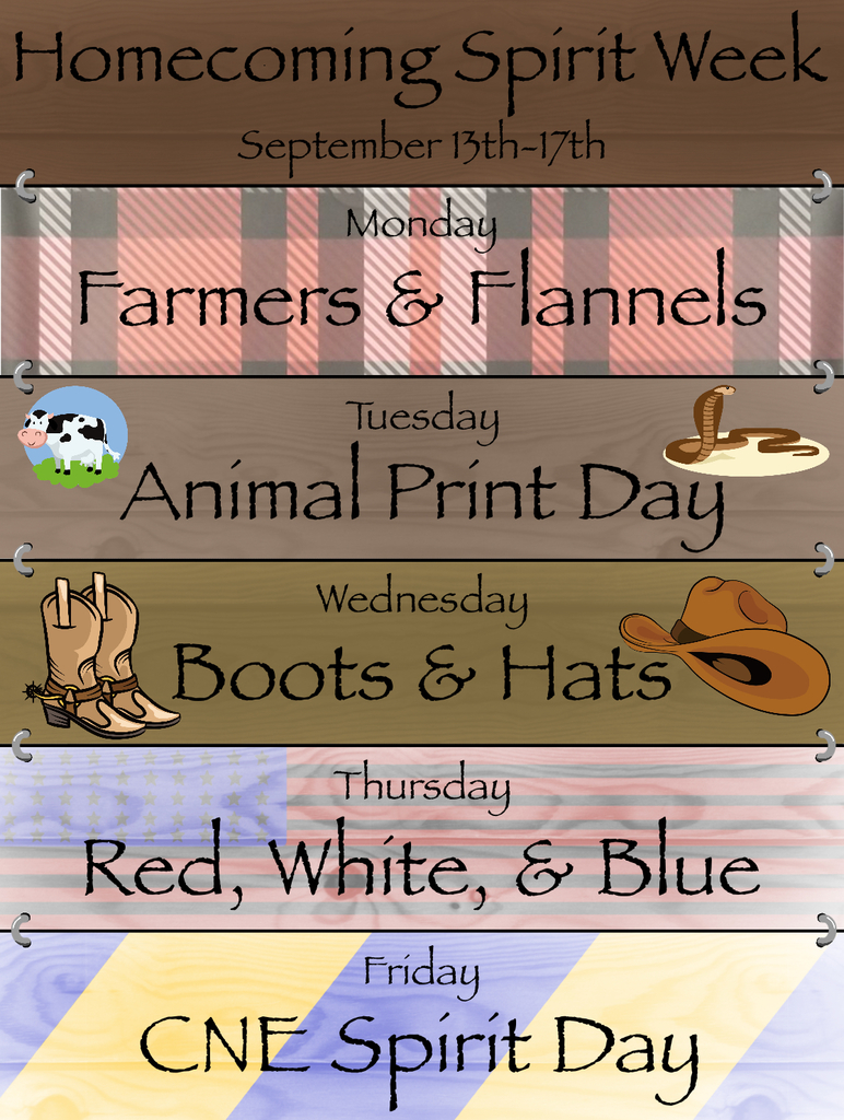 Homecoming Spirit Week Flyer