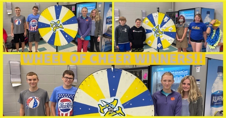 Wheel of Cheer Winners!!