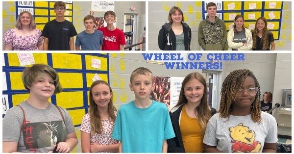 Last Week of School Wheel of Cheer Winners!!!