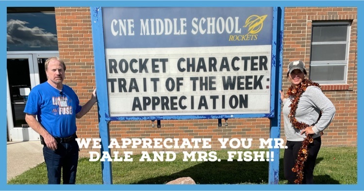 We APPRECIATE you Mr. Dale and Mrs. Fish!!