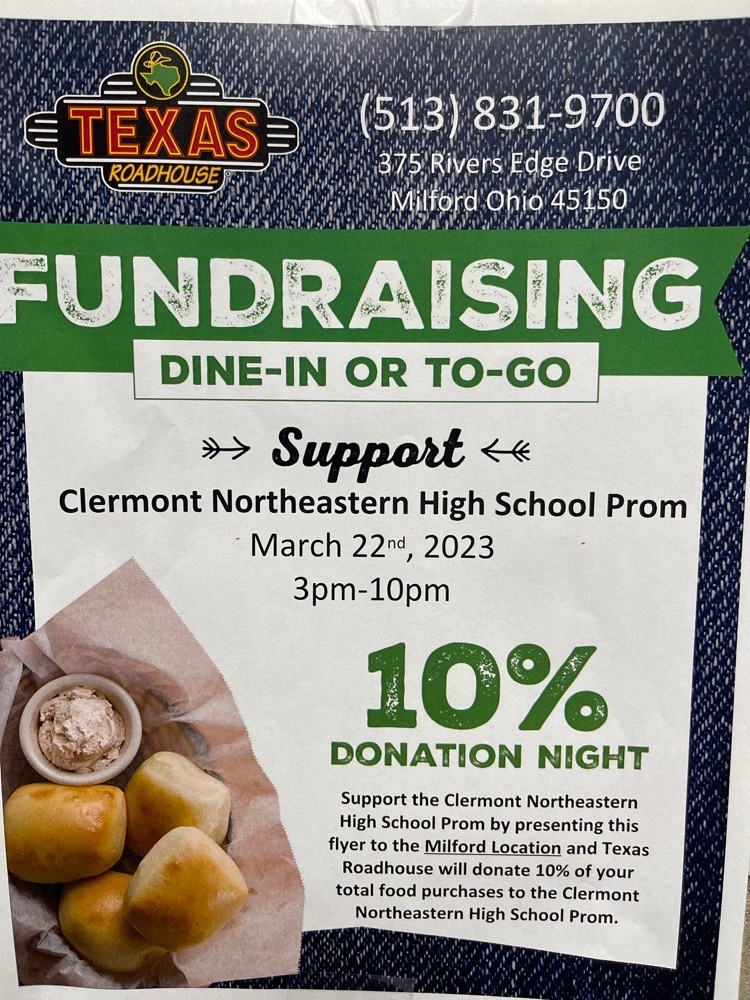 prom fundraiser at Texas Roadhouse in Milford on 3/22