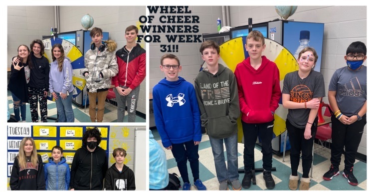Wheel of Cheer Winners for week 31!!